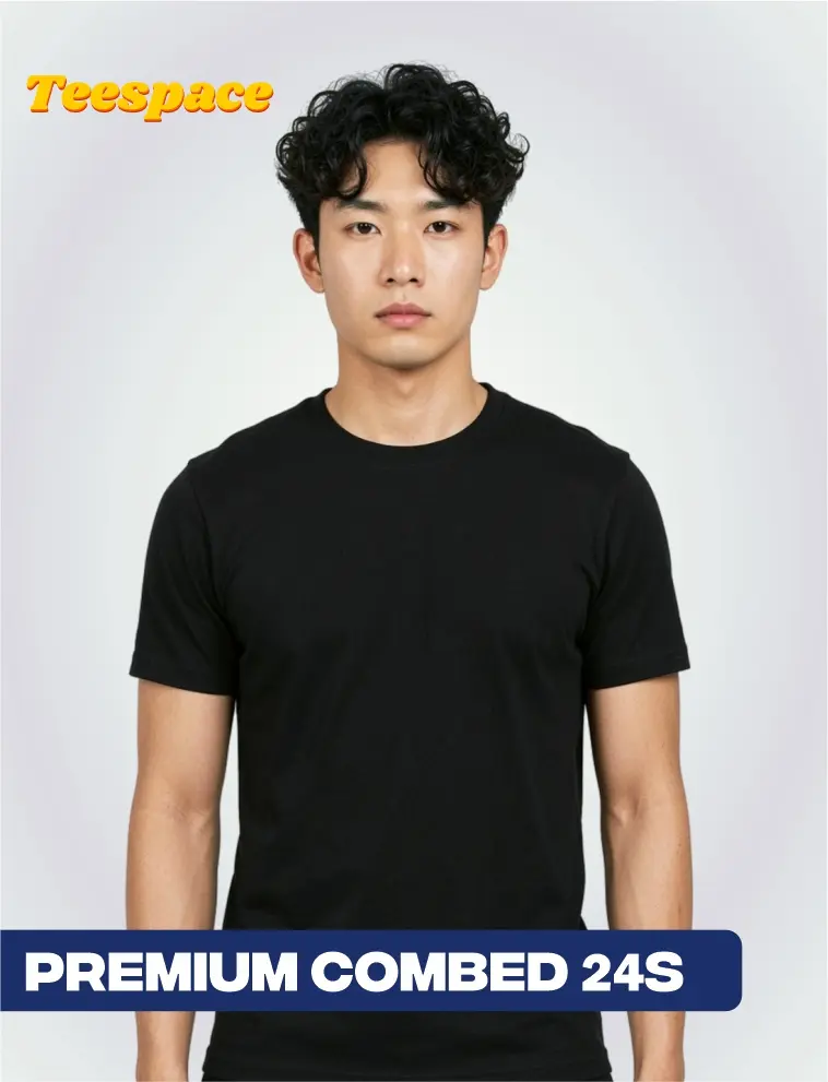 Kaos Polos Cotton Combed 24s Lengan Pendek